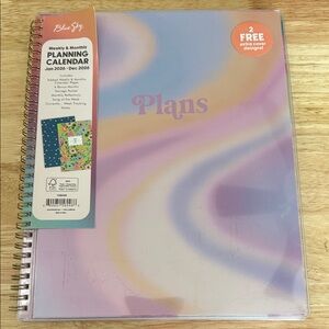 Blue Sky Pastel Swirl Planner